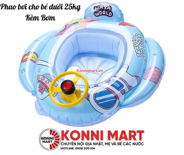 Phao bơi cho bé dưới 25kg - Kèm Bơm