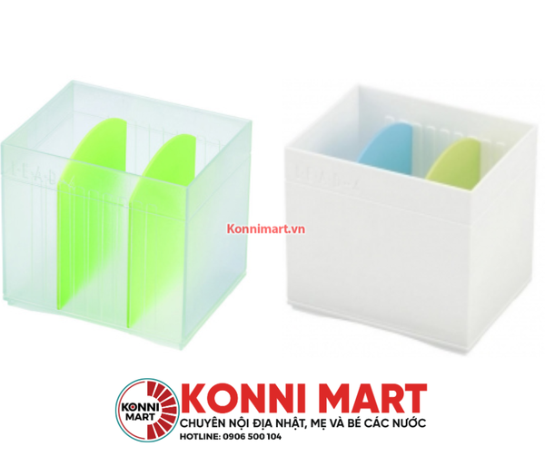 Hộp đựng vật dụng chia ngăn Inomata có thể xếp chồng