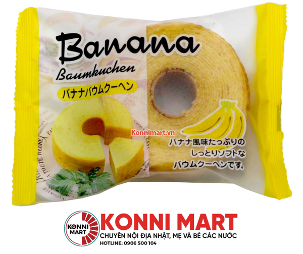 Bánh bông lan tươi vị chuối Taiyo