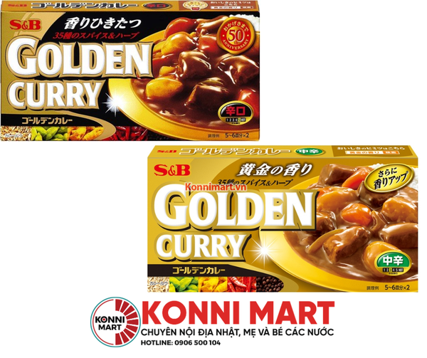 Viên nấu cà ri Golden Curry 198g