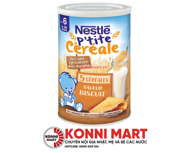 Bột pha sữa Nestle Pháp vị ngũ cốc và bích quy (từ 6 tháng)