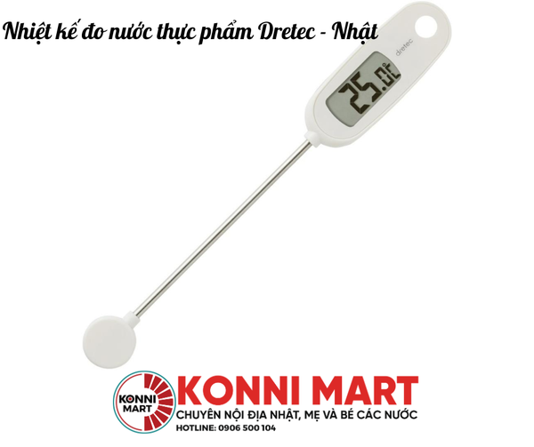 Nhiệt kế đo nước thực phẩm Dretec - Nhật