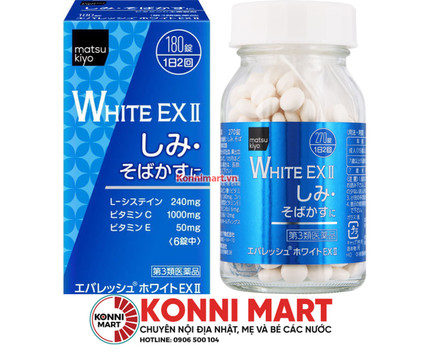 Viên uống trị nám, trắng da Matsukiyo EX II 270 viên