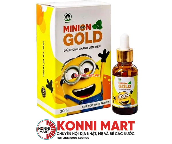 Dầu húng chanh lên men Minion Gold 30ml (0M+)