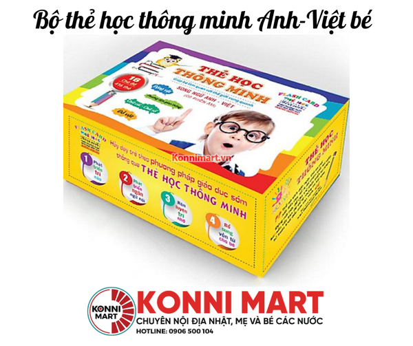 Bộ thẻ học thông minh Anh-Việt bé