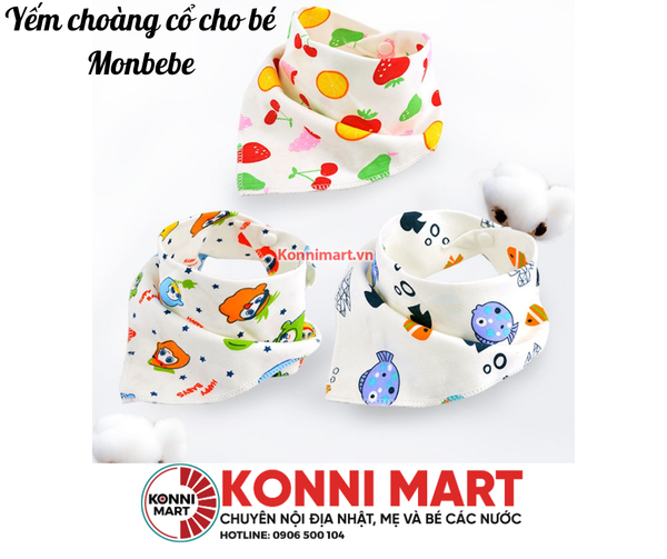 Yếm choàng cổ cho bé Monbebe