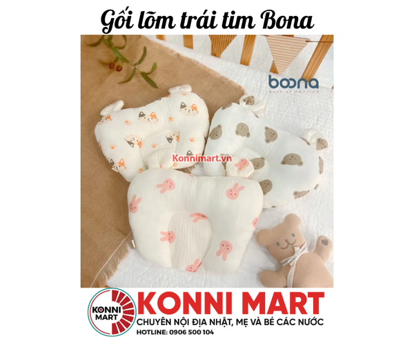 Gối lõm trái tim Bona