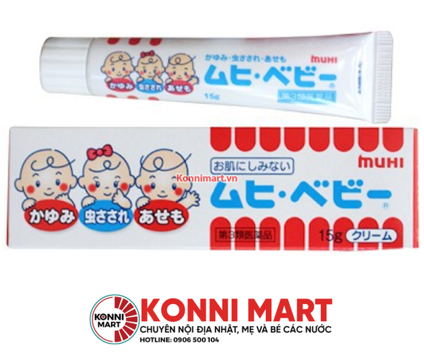 Kem bôi muỗi, chống côn trùng Muhi, 1m+
