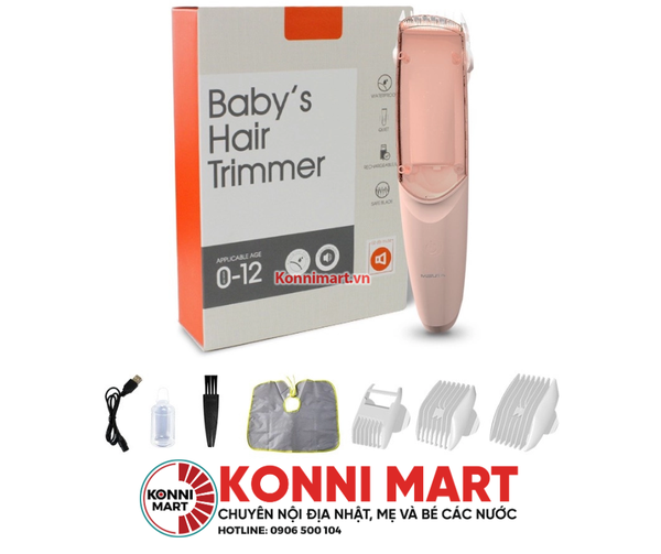Tông Đơ Cắt Tóc Baby's Hair Trimmer Cho Bé Từ 0- 12 Tuổi