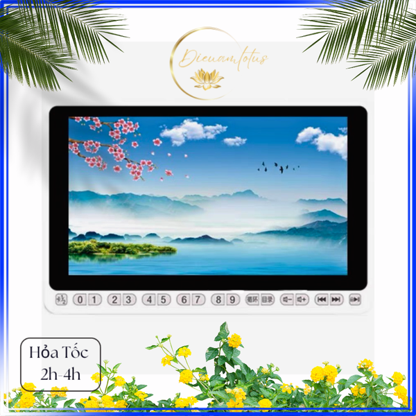 Máy Nghe Pháp Xem Hình Mp4 Jsv01, Màn Hình 7inch IPS - DIỆU ÂM LOTUS