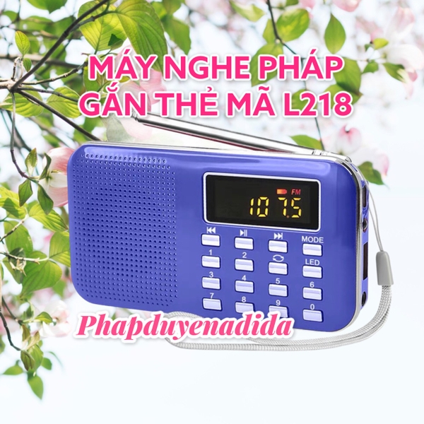 Máy nghe niệm Phật tụng kinh A Di Đà, tụng kinh L-218 usb sd mp3 với fm radio