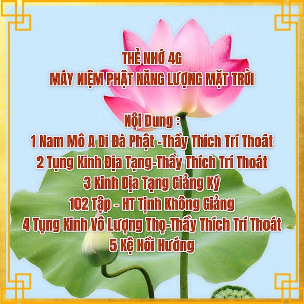 [HCM]THẺ NHỚ BÀI GIẢNG PHẬT PHÁP 4G DÙNG MÁY NIỆM PHẬT NĂNG LƯỢNG