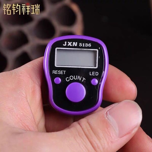 Máy bấm đếm ký số Niệm Phật danh hiệu A Di Đà đèn Led