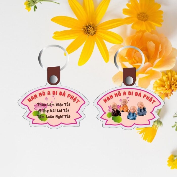 Móc khoá Combo 10c in danh hiệu A Di Đà Phật