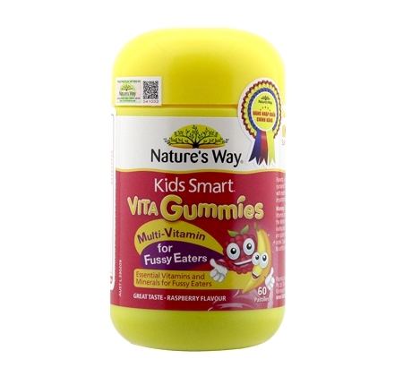 Kẹo dẻo Gummies Nature's Way Kids Smart Vita Gummies Multi 60v (2Y+)