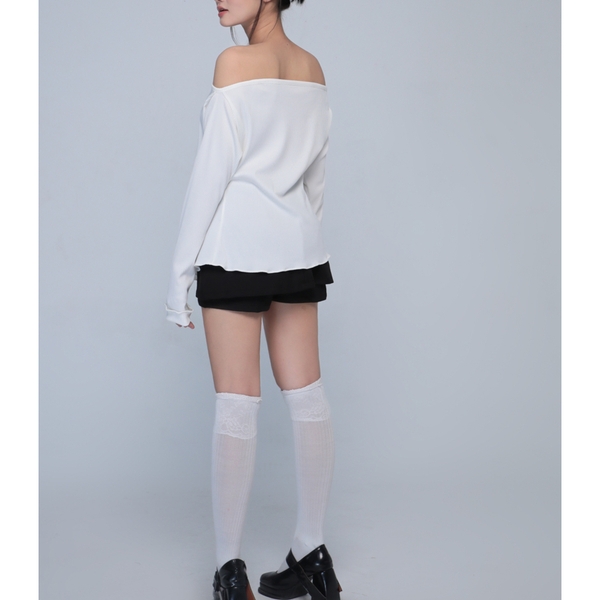 Molni, Áo thun trễ vai tay dài form rộng, WT0101