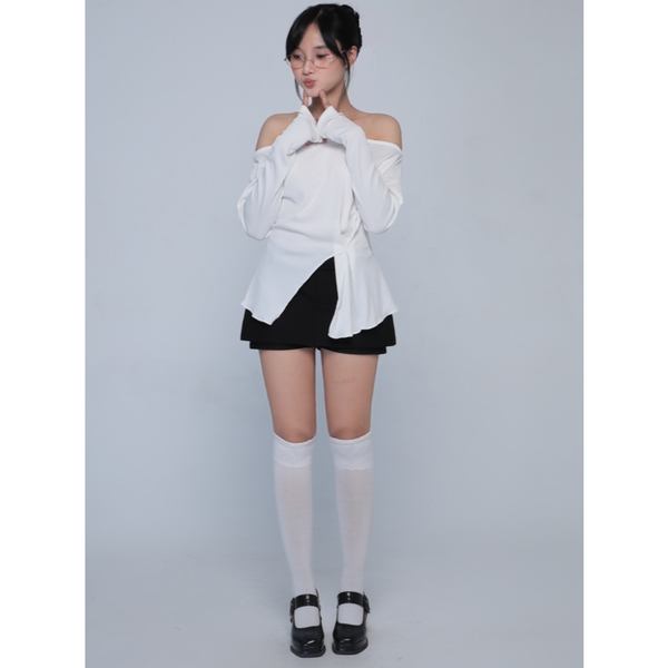 Molni, Áo thun trễ vai tay dài form rộng, WT0101