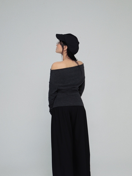 Seleen, Áo len mỏng co dãn tay dài vai ngang, WT0109