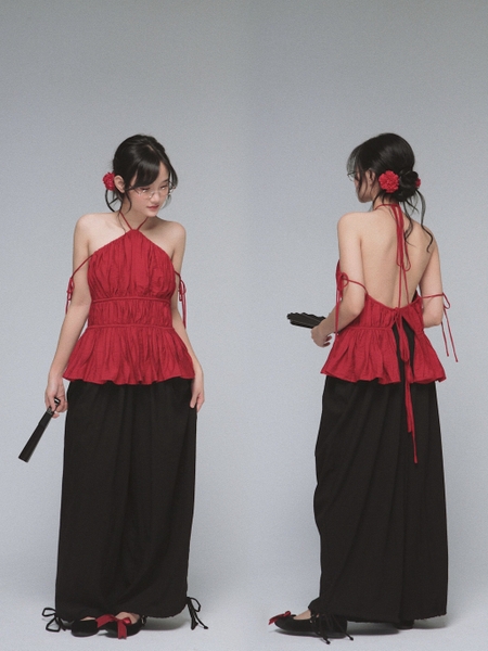Seleen, Áo yếm đũi tơ dây buộc hở lưng, WT0122