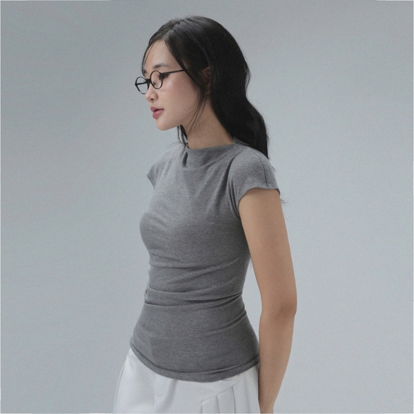 Seleen, Áo thun ôm body cổ lọ tay ngắn, WT0164