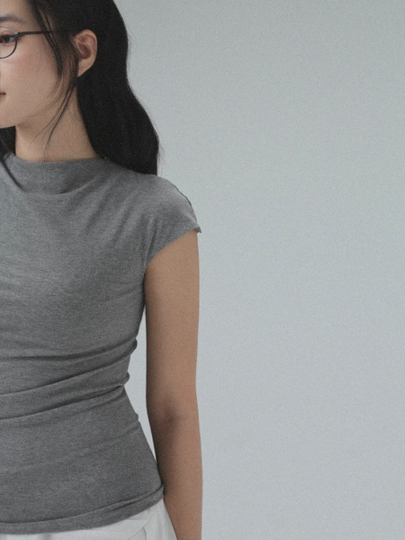 Seleen, Áo thun ôm body cổ lọ tay ngắn, WT0164