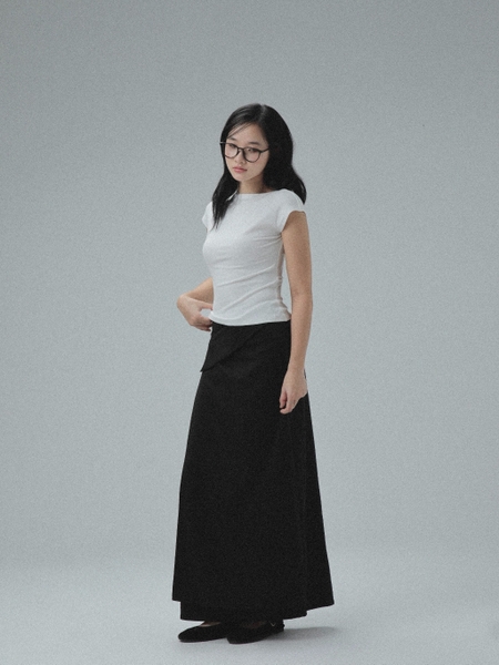 Seleen, Chân váy dài thiết kế vạt chéo thắt nơ bên hông, WB0166