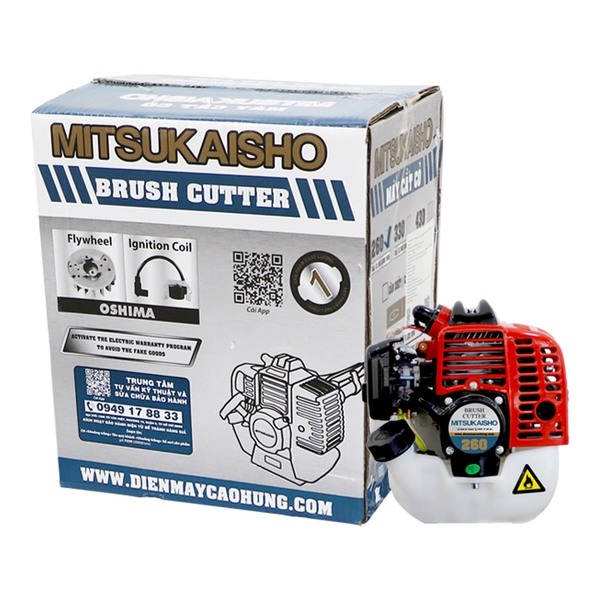 Máy cắt cỏ Mitsukaisho 260 700W Đỏ-đen 2 thì (rời, chết)