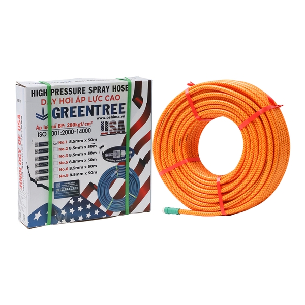 Ống nhựa PVC Greentree No.1 8.5mm x 50m Vàng