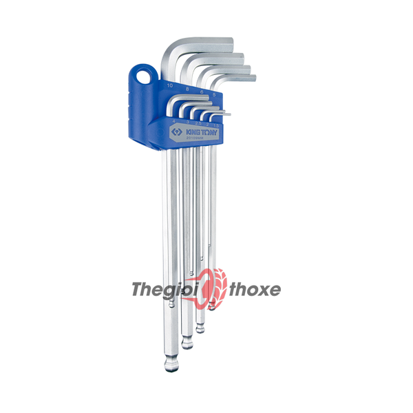 Bộ lục giác bi Kingtony 20109mr - 9 cây H1.5 ,H2 ,H2.5 ,H3 ,H4 ,H5 ,H6 ,H8 ,H10