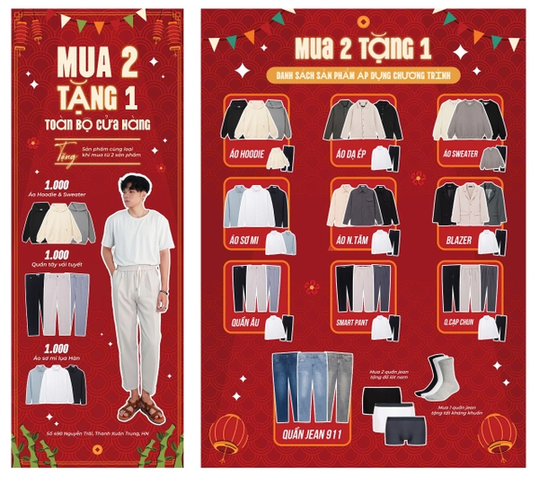 XUÂN RẠNG NGỜI - MUA 2 TẶNG 1 ÁP DEAL HỜI