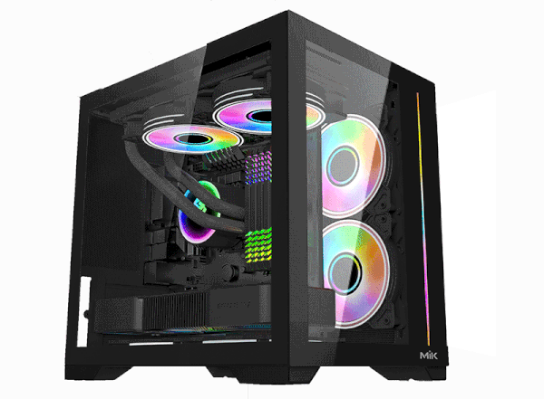 CASE MIK LV12 MINI ELITE GAMING BLACK