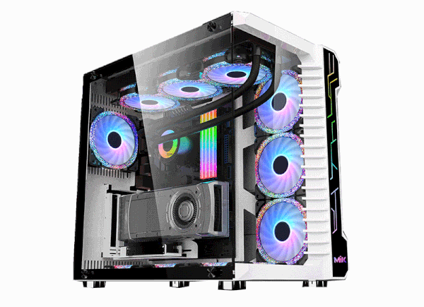 CASE MIK LV07 RGB KÍNH CƯỜNG LỰC WHITE