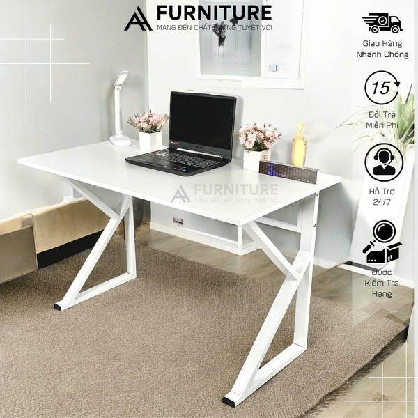 Bàn Gaming Chữ K Size Lớn Sơn Tĩnh Điện Chống Trầy Thiết Kế Hiện Đại, Siêu Chắc Chắn | Mã K02 | Nội Thất Anh Hoàng