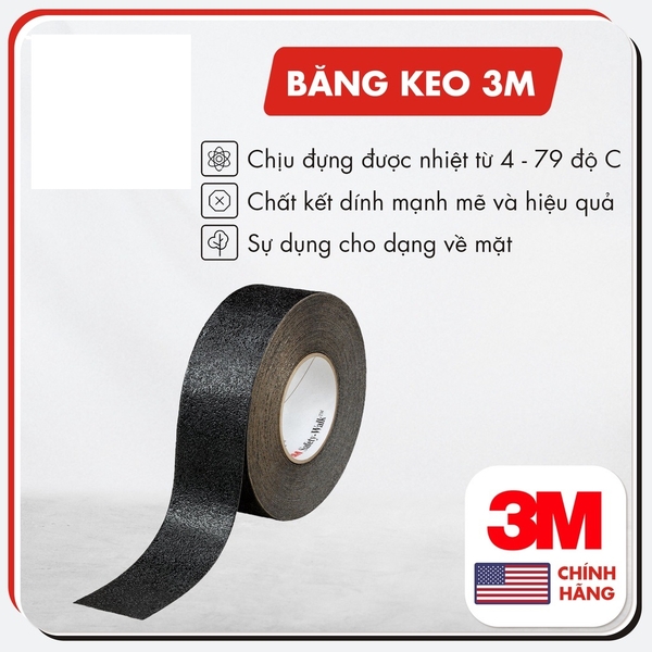 Băng keo chống trơn (đen) 3M SW510