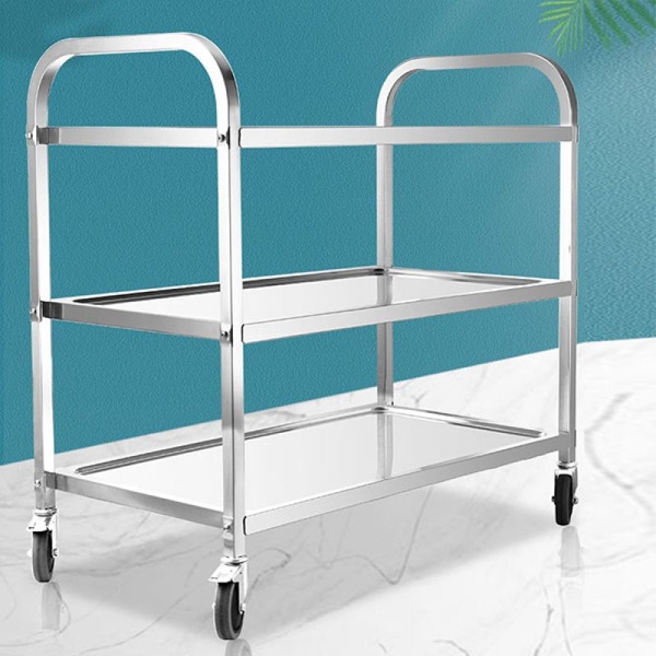 Xe Đẩy Inox 304 – 3 Tầng 