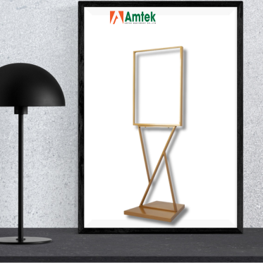 Bảng Welcome Inox Mạ Vàng