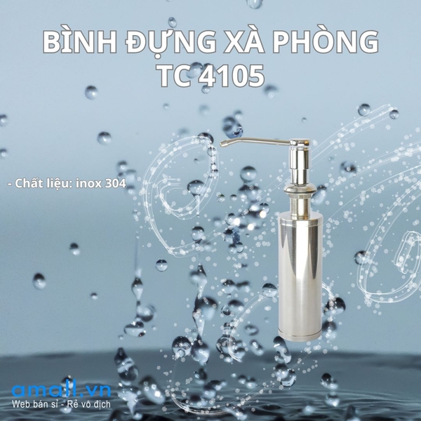 Bình đựng xà phòng bằng inox 304 cao cấp TC 4105