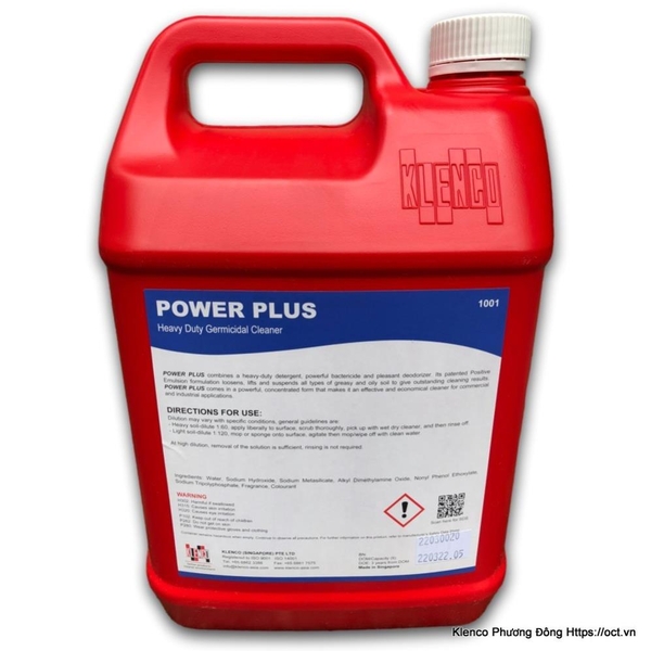 Nước Lau Sàn Tẩy Rửa Cực Mạnh Diệt Trùng Hiệu Quả Power Plus-5L