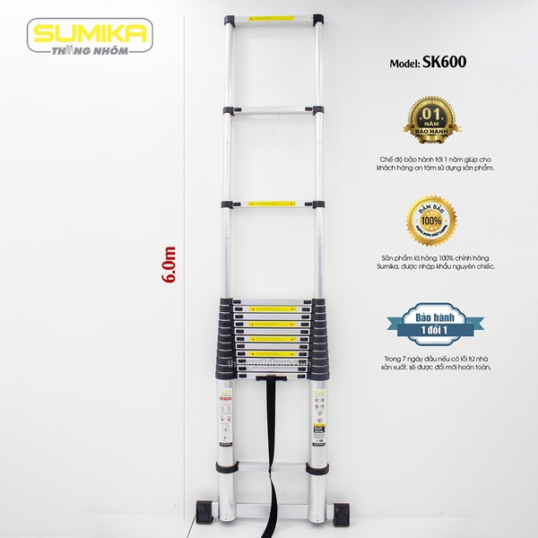 Thang nhôm rút SUMIKA SK 600 6 Mét