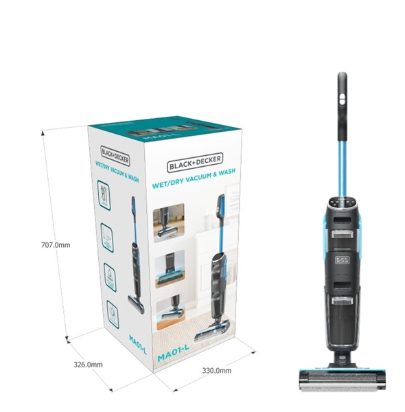 Máy hút bụi lau sàn thông minh không dây Black+Decker USA BXUVXA02