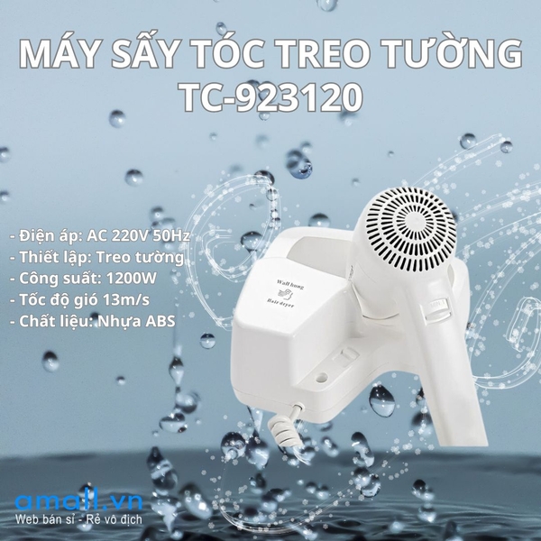 Máy sấy tóc treo tường Model: TC-923120