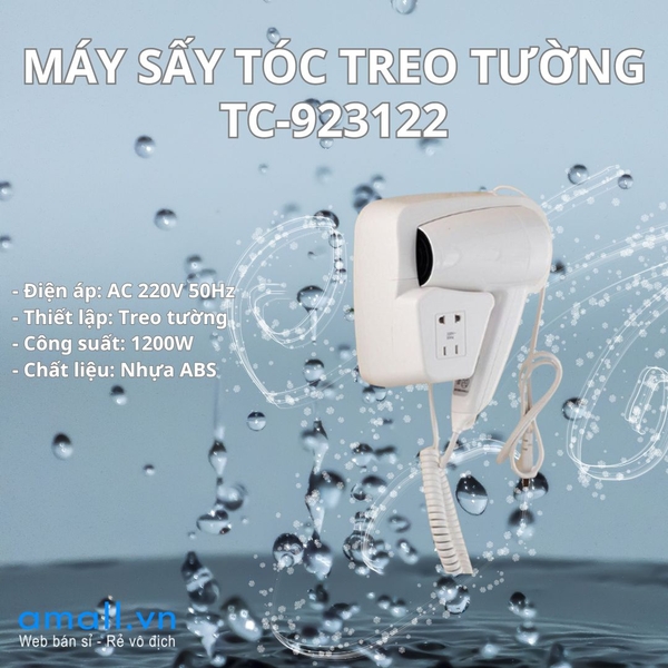 Máy sấy tóc treo tường Model: TC-923122