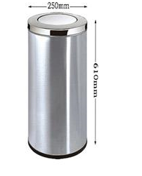 Thùng rác inox nắp lật kích thước 250mm x 610mm