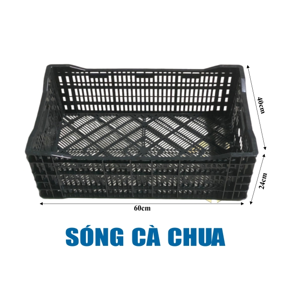 Sóng cà chua - Thùng nhựa đựng cà chua - 600x400x240 mm