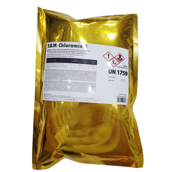 Bột Khử Khuẩn Sát Trùng CLORAMIN B Tiệp Khắc - 1KG/BỊCH