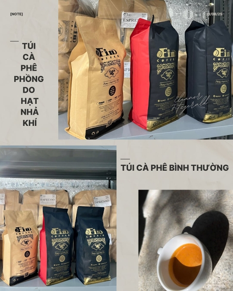 TÚI CÀ PHÊ PHỒNG TO- CÓ PHẢI CÀ PHÊ HỎNG KHÔNG?