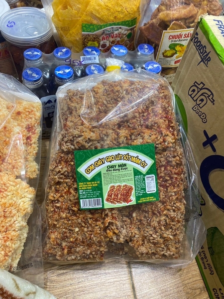 Cơm cháy sốt mắm gạo lứt 2b