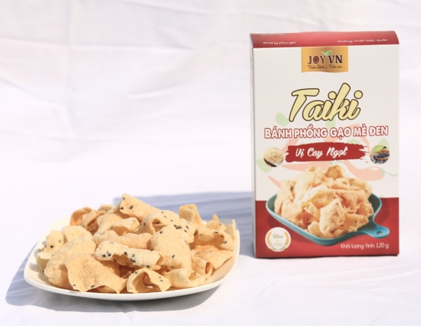 Bánh phồng gạo mè đen Taiki