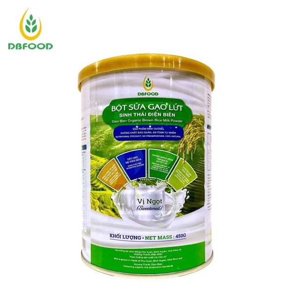 Sữa bột gạo lứt hữu cơ - vị ngọt