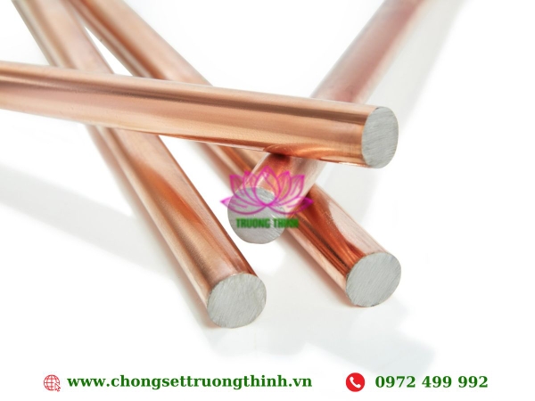 Cọc tiếp địa mạ đồng chính hãng của Ram Ratna